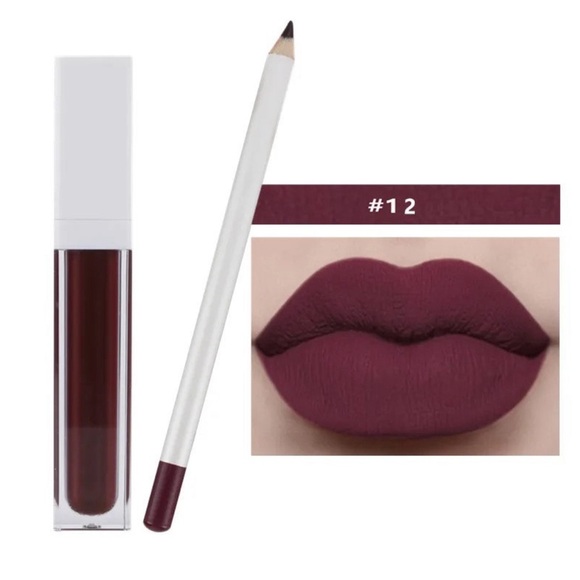 Matte Lipstick Kit Makeup Cosmetic Hyaluronic Acid Aloe Vera Pigment Sunscreen - Picture 9 of 10